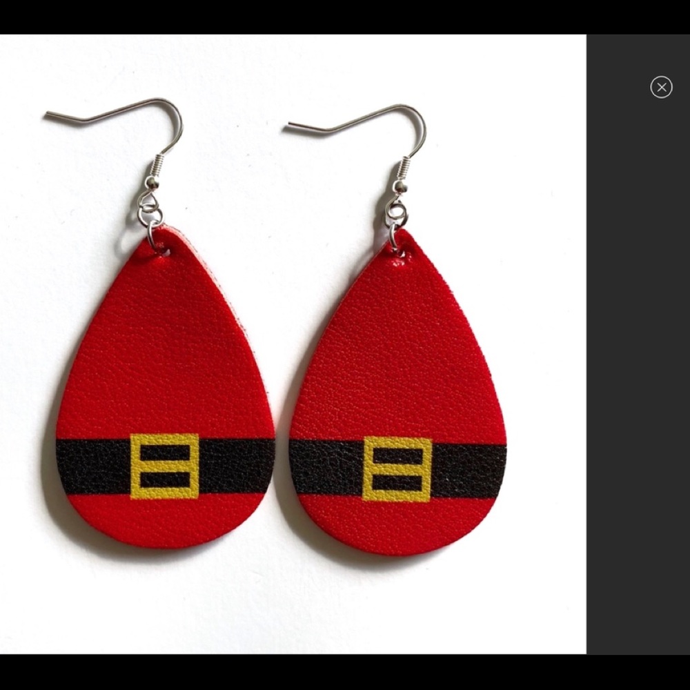 ❤️ Festive Santa Claus Teardrop Earrings